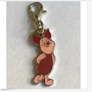 Disney Piglet Charm Clip On Zipper Pull Purse Tag